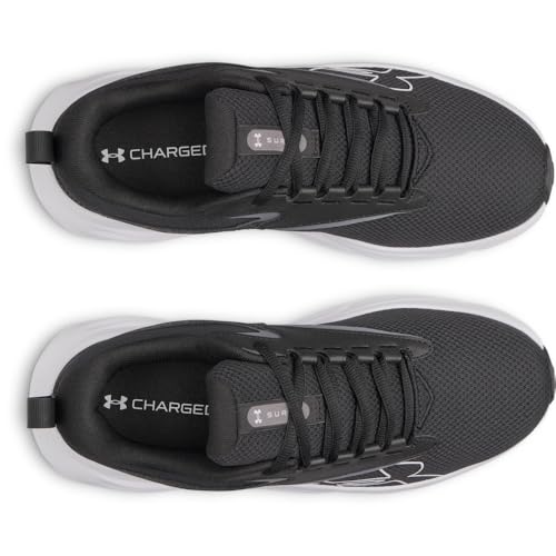 Under Armour Men's UA Surge 5 Running Shoes - 15 X-Wide Black/White