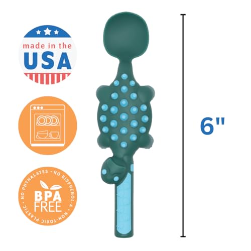 Constructive Eating Dinosaur Toddler Plate and Utensils Set - Made in USA