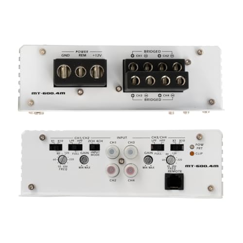 Stinger MT-600.4M Marine 4-Channel 1000W Class D Car Audio Amplifier
