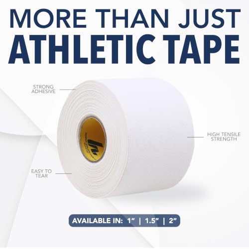 Howies Athletic Tape 2" x 15yd White Pro Grade Sports & Medical Tape - 24 Pack