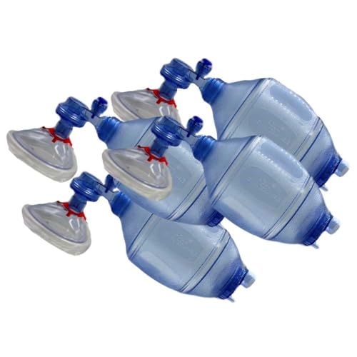WNL Products Adult & Child CPR Mask Kit 4-Pack - Practice Rescue Training