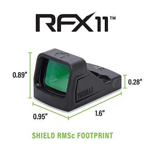 Viridian RFX11 Micro Green Dot - Shield Mount Polymer Black, Variation of THIS listing