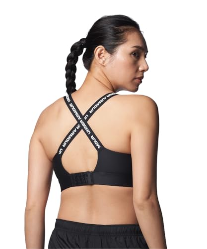 Under Armour Infinity High Impact Sports Bra Large D/DD Black & White