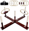X-Large Rustic Ring Toss Game - Giant Outdoor Yard Toys for Kids & Adults