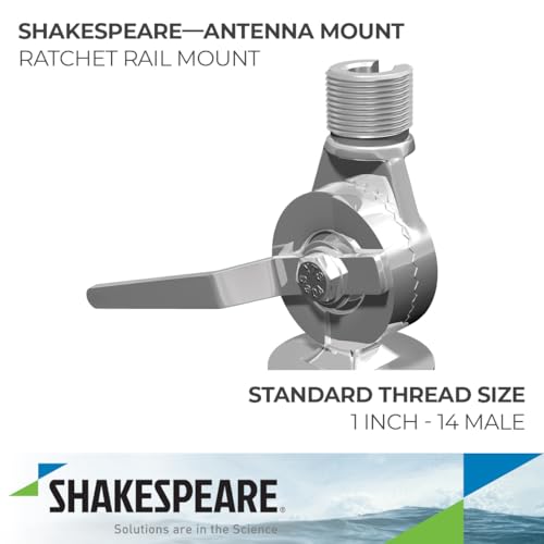 Shakespeare 4188-SL Rail Mount Ratchet for 1-1/4" Rails, Quick Release