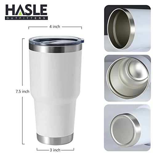 30oz Stainless Steel Travel Mug - Double Wall Vacuum Insulated Tumbler with BPA-Free Lid - White