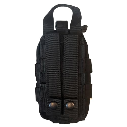 Rescue Essentials Black Mini Rip-Away IFAK First Aid Kit with Contents
