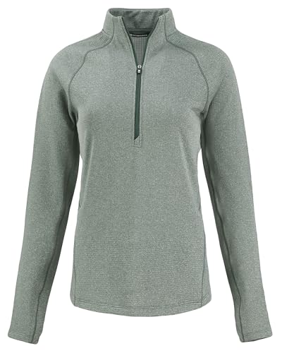 Women's Eco Fleece Half Zip Pullover - Small Hunter Heather