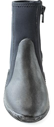 Neoprene Water Sports Boots - Anti-Slip Sole for Diving, Snorkeling, Rafting, Windsurfing - 8 Tall Black