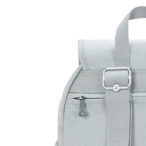 Kipling Women's City Pack Small Backpack - Grey, Lightweight & Water-Resistant - 10.75''L x 13.25''H x 7.5''D