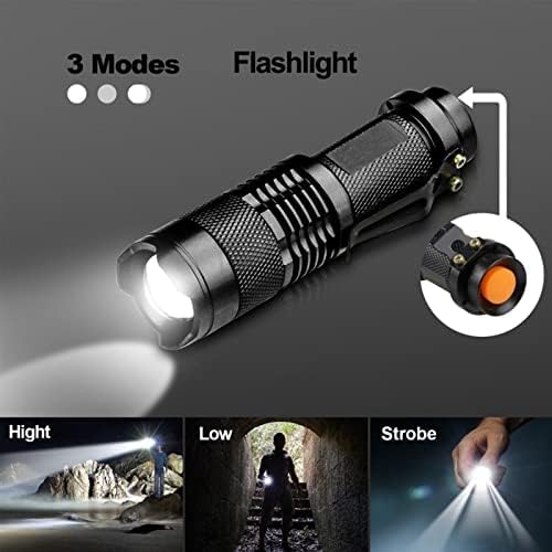 KOMI LED Flashlights - High Lumens 5-Pack | Waterproof & Adjustable Focus for Outdoor Use