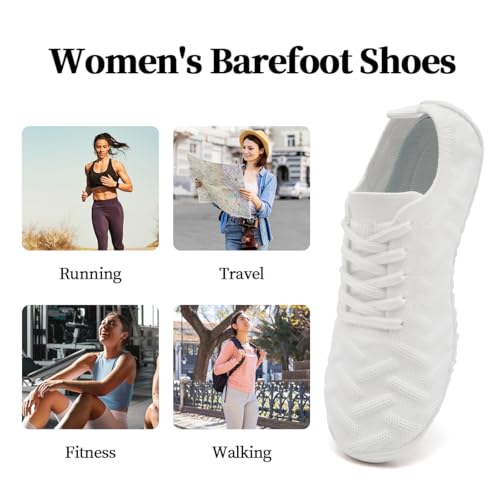 Women's Barefoot Yoga Shoes - Slip-On Low Drop Sole Athletic Sneakers