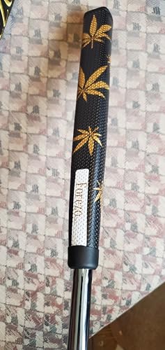 Midsize Non-Slip Golf Putter Grip with Green Leaf Design - Comfortable & Stylish