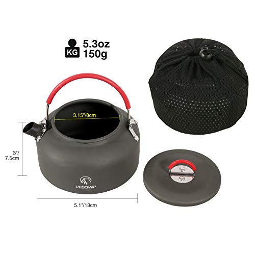 Lightweight 0.8L Camping Kettle for Outdoor Tea & Coffee - Variation of THIS listing