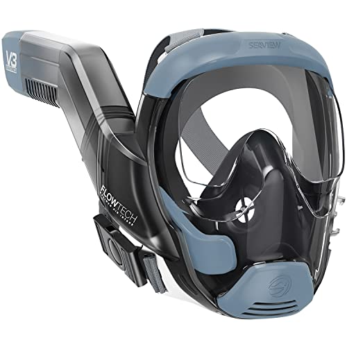 Seaview 180 V3 Full Face Snorkel Mask - Large SeaGlass Edition for Adults