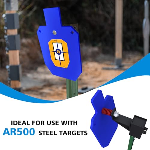 Atflbox B- T10x16 inch Steel Target with T-Post Hanger for Shooting, 1/2 Inch Thick AR500 Meta