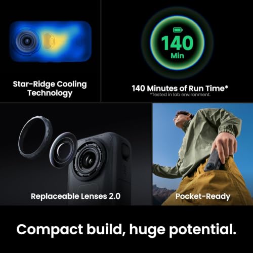 Insta360 X6 8K 360 Action Camera Bundle with Waterproof Design & Accessories