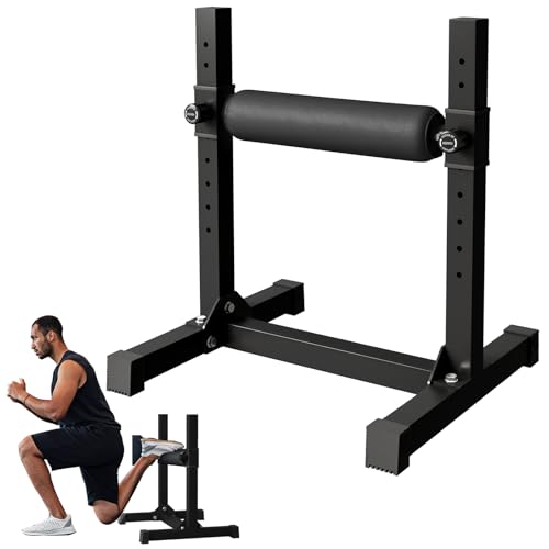 GMWD Bulgarian Split Squat Stand - Black One Leg Squat Roller for Lower Body Training