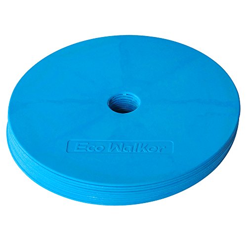 Red Flat Spot Markers for Sports Training - 6 Inch, Pack of 10