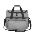 Double Bowling Ball Carrier Bag with Padded Holder & Shoe Compartment - Grey