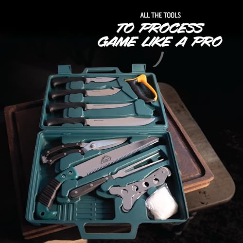 Outdoor Edge 12-Piece Big Game Processing Knife Set with Case