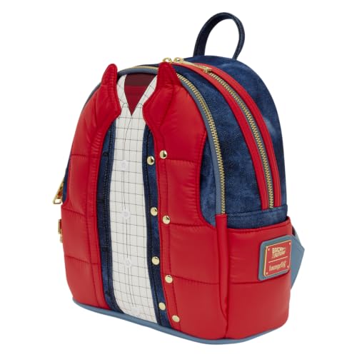 Back to the Future Marty McFly Cosplay Mini Backpack with Zipper Charm - Universal Collectible Bag