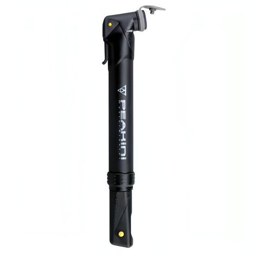 Topeak Peakini II Bike Hand Pump – Compact & Lightweight, Fits Presta, Schrader & Dunlop Valves,120 PSI, Includes Side Mount Bracket