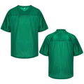 Unisex Green Medium Mesh Football Jersey Retro Active Dry-Fit Sports Tee