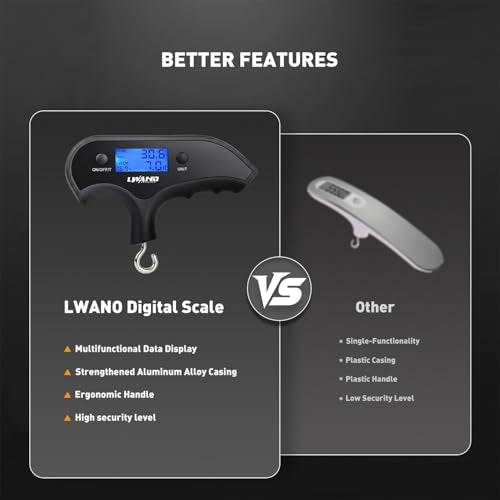 LWANO Digital Bow Scale 110lbs/50kg for Archery & Bow Tuning