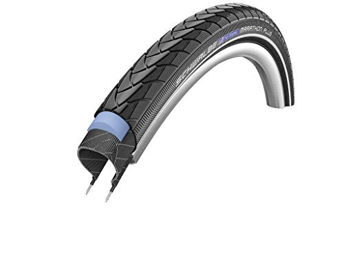 Schwalbe Marathon Plus Bicycle Tire 28 Inch Reflex Wire Beaded Flatless Tire with SmartGuard
