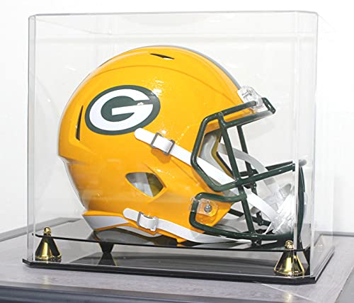 Acrylic Football Helmet Display Case with UV Protection and Dust Seal