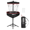 Portable Disc Golf Basket with 16 Heavy Duty Chains - PDGA Approved, Foldable with Carry Bag