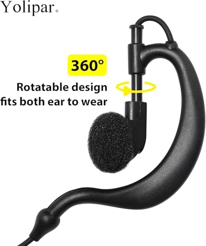 G-Shaped Earpiece Surveillance Kit for Walkie Talkies - 10 Pack