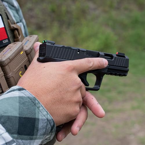 Low Set Handgun Sight - Truglo TFX PRO Night & Fiber Optic Sight