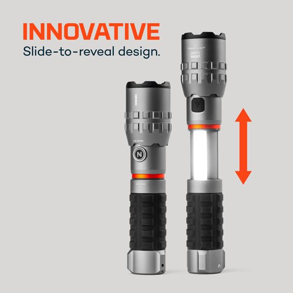 NEBO SLYDE King 4K LED Flashlight & Work Light, Rechargeable, Waterproof