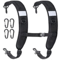 Black Padded Backpack Shoulder Strap Replacement Comfort & Ventilation