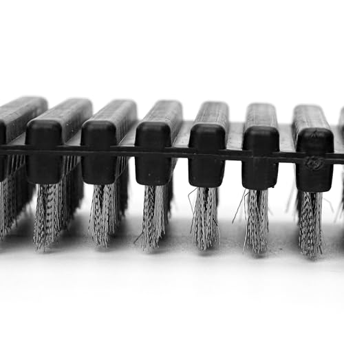 Barbell Cleaning Brush for Weightlifting Bars - Steel Wire & Plastic Handle