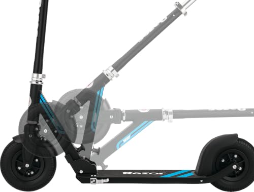Razor A5 Air Kick Scooter Black - Adjustable Handlebar, Long Deck, Pneumatic Tires