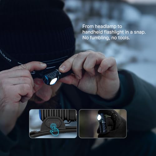 OLIGHT Perun 3 Mini Rechargeable Headlamp Black | 1250 Lumens Waterproof