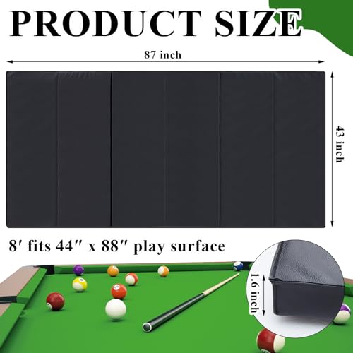 Leyndo 8 ft Foldable Foam Pool Table Insert for Dining & Game Conversion