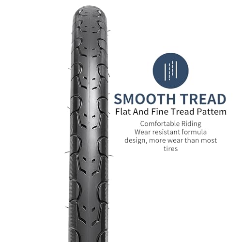 2-Piece 26-Inch Bike Tires 26x1.50 Urban Replacement Tires - Black01