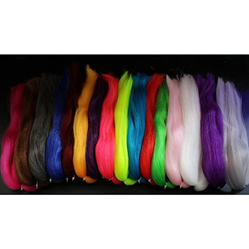 16 Colors Synthetic Fiber Fly Tying Materials - Large Hank for Fishing & Lure Making (Variation of THIS listing)