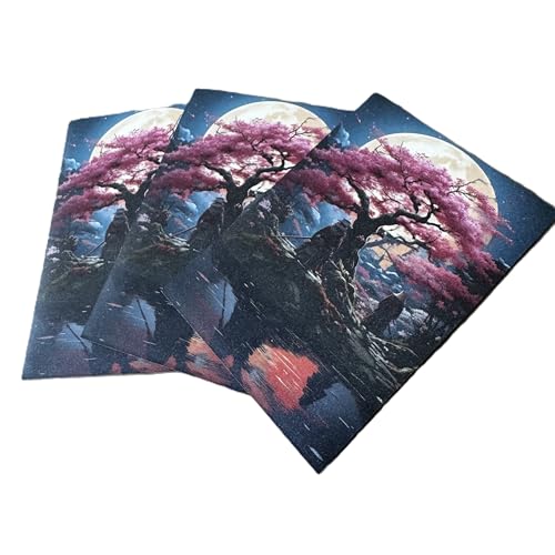 Honor Foxtrot Designs TCG Art Card Sleeves - Cherry Blossom & Samurai Design, 100 Pack