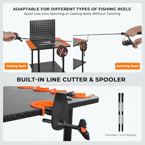 KastKing Gear Trolley V12 Mobile Fishing Rod Holder for 12 Rods - Pro Model