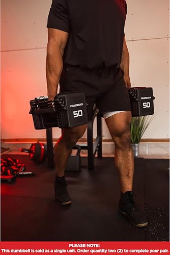 Adjustable Dumbbell PowerBlock Pro 100 EXP 5-40 lbs for Strength Training