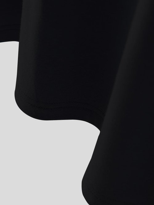 COOLOYA Men's Deep U Neck Tank Tops Solid Sleeveless Casual Gym Sports Loose Fit T Shirts Athletic Workout Basic Tees Solid Black L