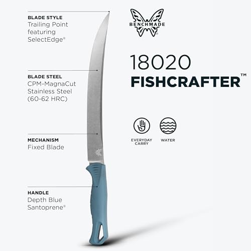 Benchmade Fishcrafter 9-Inch Trailing Blade Knife - MagnaCut Steel, Razor-Sharp