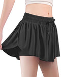 Girls Butterfly Athletic Shorts for Dance Cheer 9-10 Years - Black