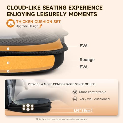 Trymaker Kayak Seat with Back Support, Thick Paddle Board Seat Cushion