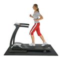 Rubber-Cal 90"L x 48"W x 0.2"Th Black Treadmill Mat for Home Gym, Recycled Rubber